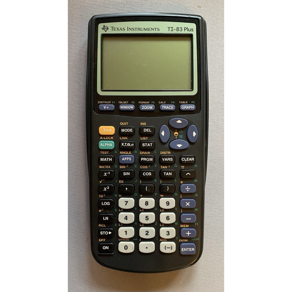 Texas Instruments TI-83 Plus Graphing Calculator With Cover Untested - Picture 2 of 4